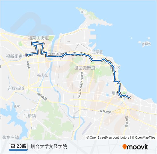 公交23路的线路图