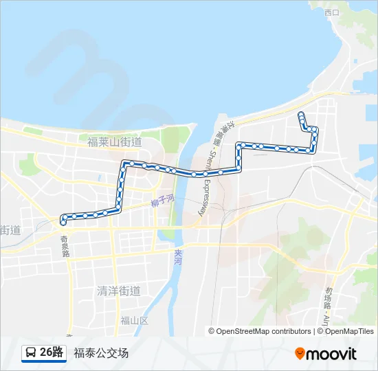 26路 Bus Line Map