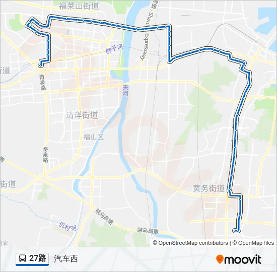 27路 Bus Line Map