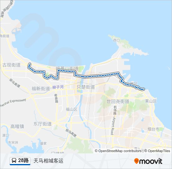 公交28路的线路图