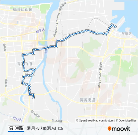 30路 Bus Line Map