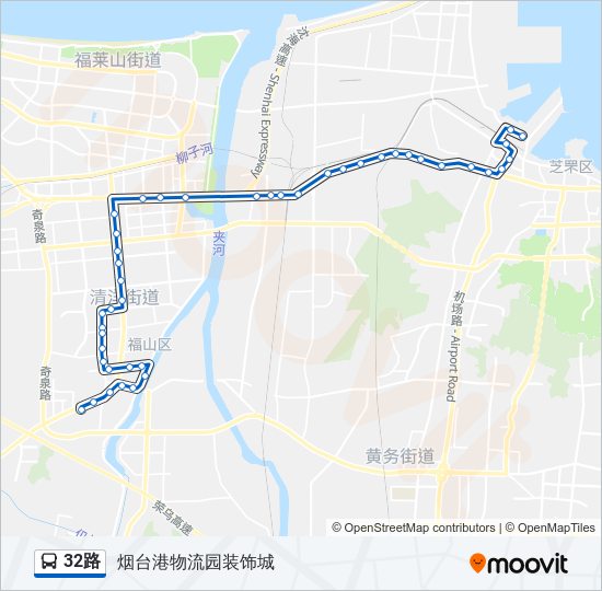 公交32路的线路图