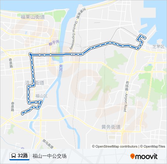 公交32路的线路图