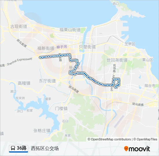 36路 Bus Line Map