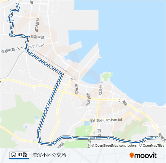 公交41路的线路图