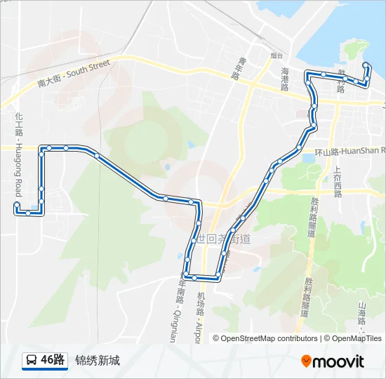 46路 Bus Line Map