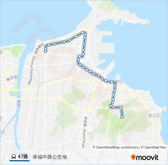 47路 Bus Line Map