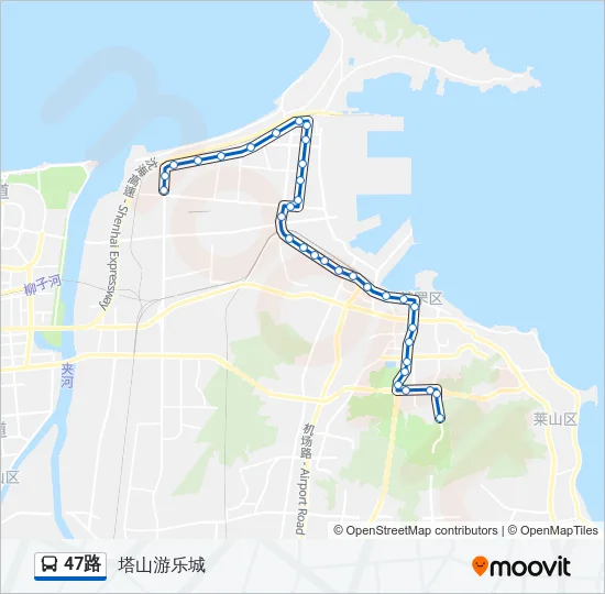 公交47路的线路图