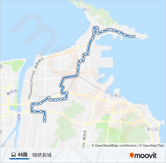 公交48路的线路图