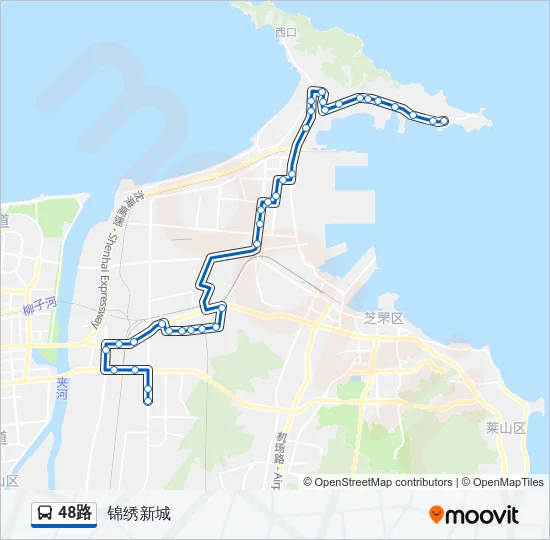 48路 Bus Line Map