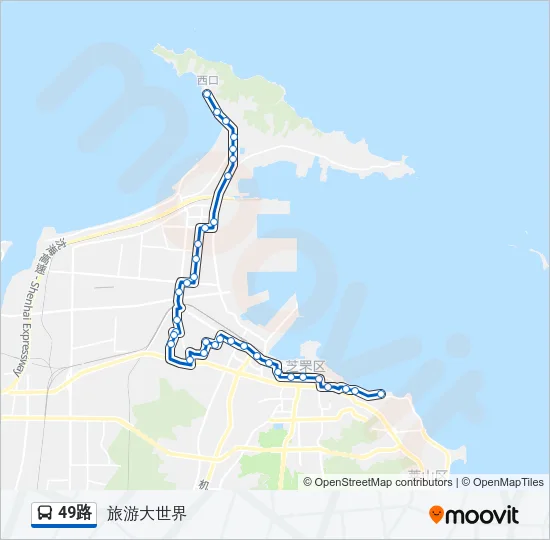 49路 Bus Line Map
