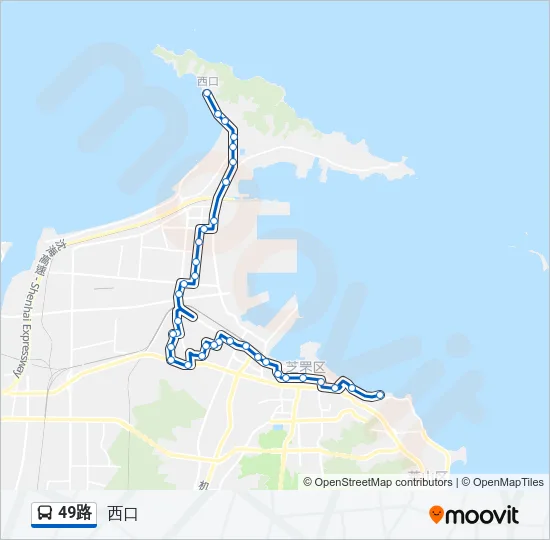 49路 Bus Line Map