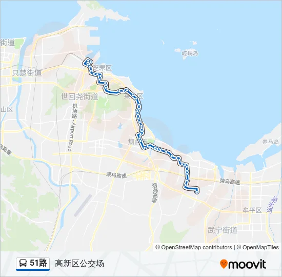 51路 Bus Line Map