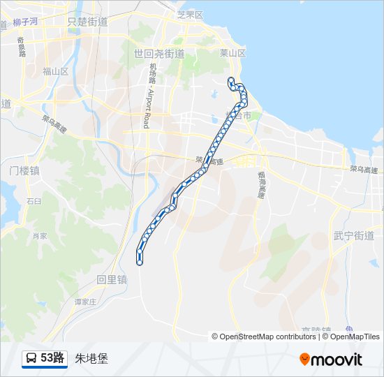 公交53路的线路图