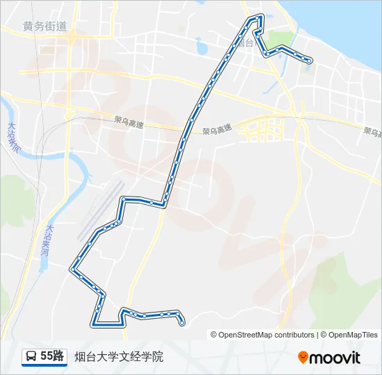 55路 Bus Line Map