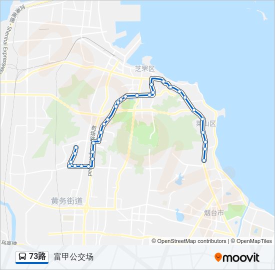 公交73路的线路图