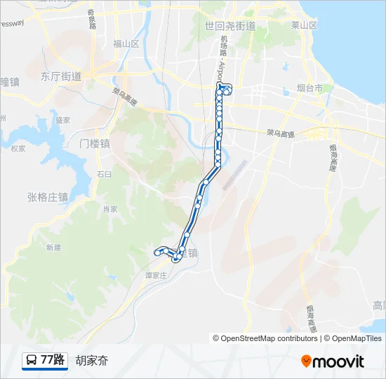77路 Bus Line Map
