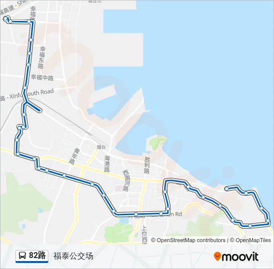 82路 Bus Line Map