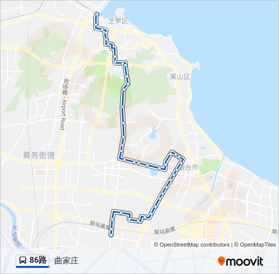 公交86路的线路图