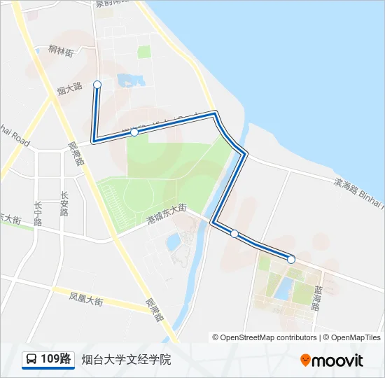 109路 Bus Line Map