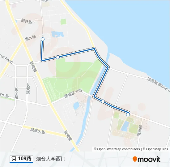 109路 Bus Line Map