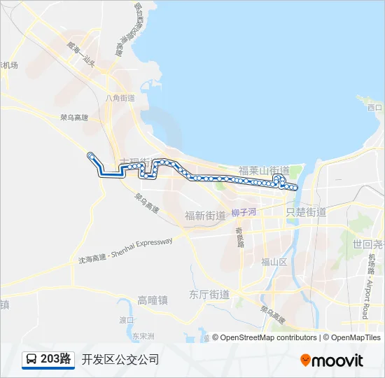 203路 Bus Line Map
