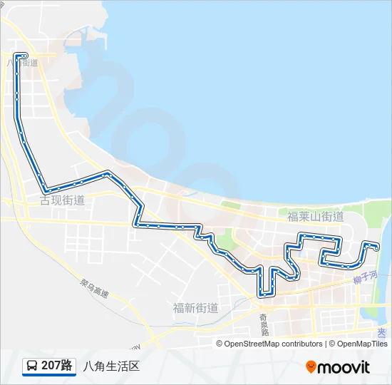 207路 Bus Line Map