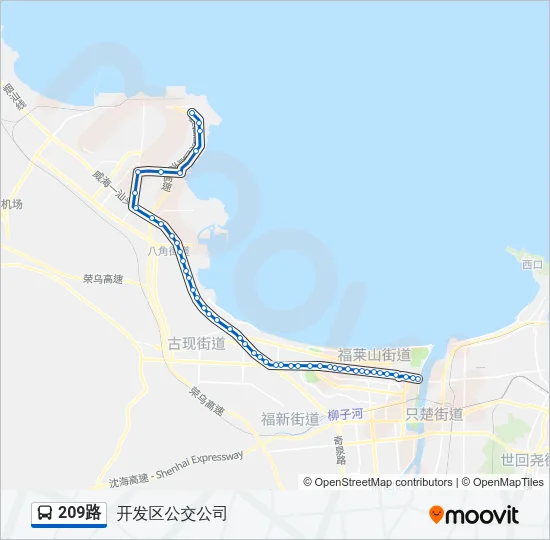 209路 Bus Line Map