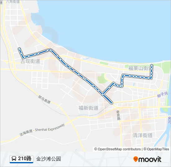 210路 Bus Line Map