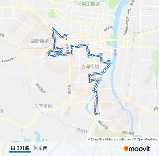 301路 Bus Line Map
