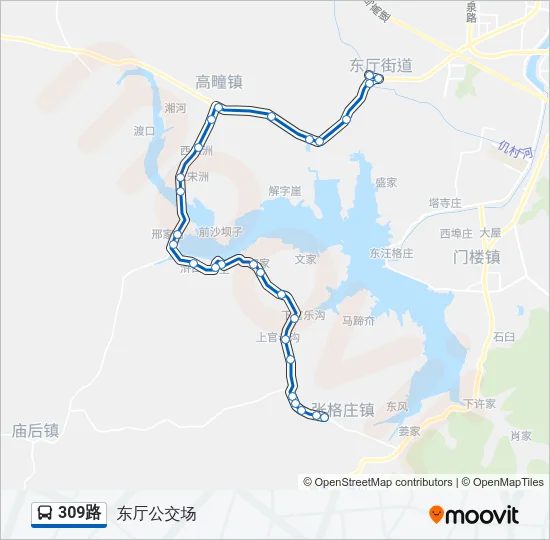 309路 Bus Line Map