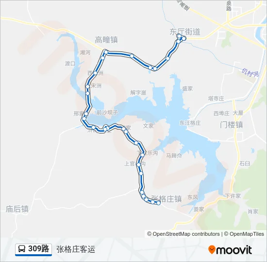 309路 Bus Line Map