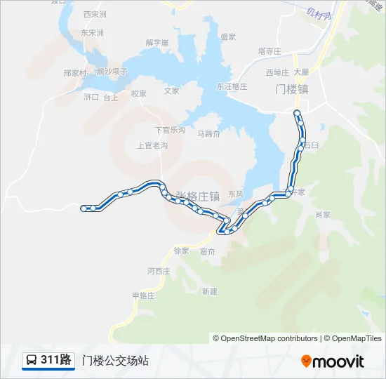 311路 Bus Line Map