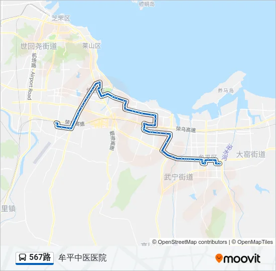 567路 Bus Line Map