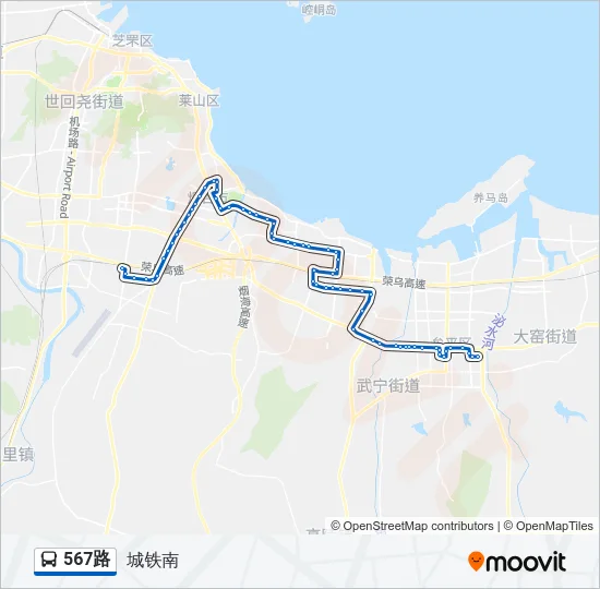 567路 Bus Line Map