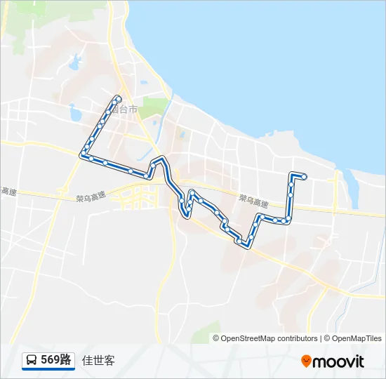569路 Bus Line Map