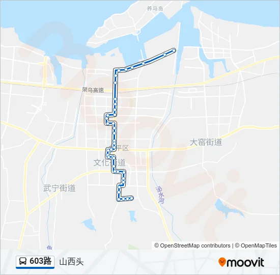 603路 Bus Line Map