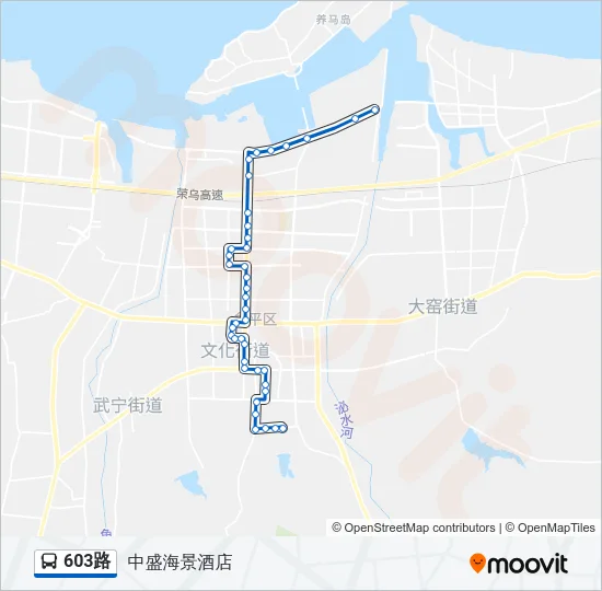 603路 Bus Line Map