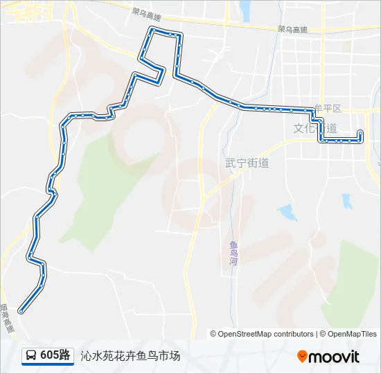 605路 Bus Line Map