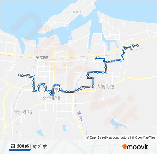 608路 Bus Line Map