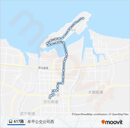 617路 Bus Line Map