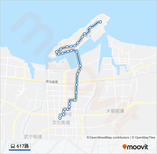 617路 Bus Line Map