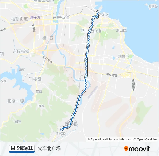 9谭家庄 Bus Line Map