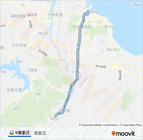 9谭家庄 Bus Line Map