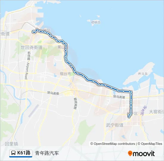 K61路 Bus Line Map