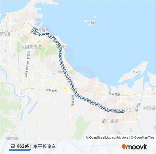 K62路 Bus Line Map