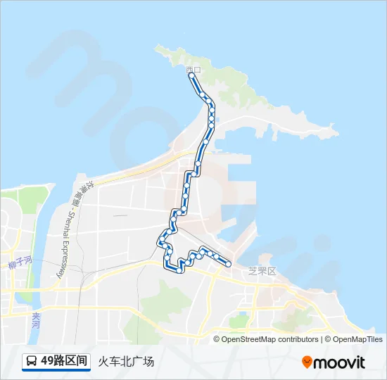 49路区间 Bus Line Map