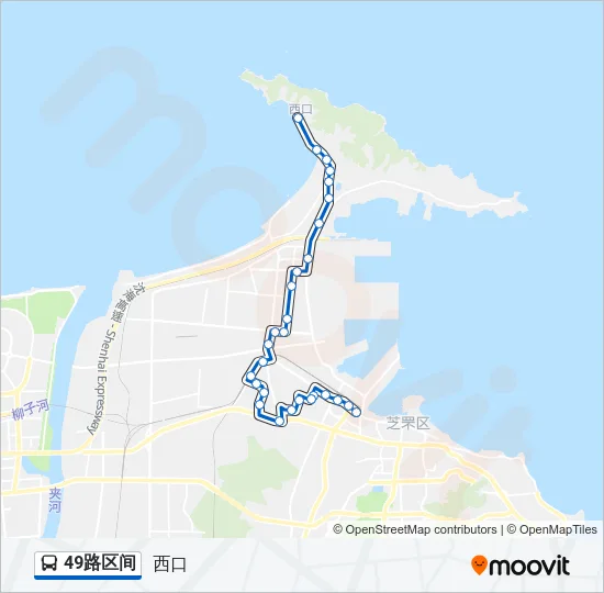 49路区间 Bus Line Map