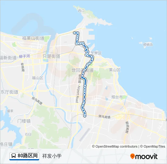 80路区间 Bus Line Map