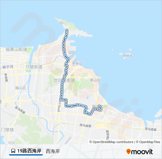 19路西海岸 Bus Line Map